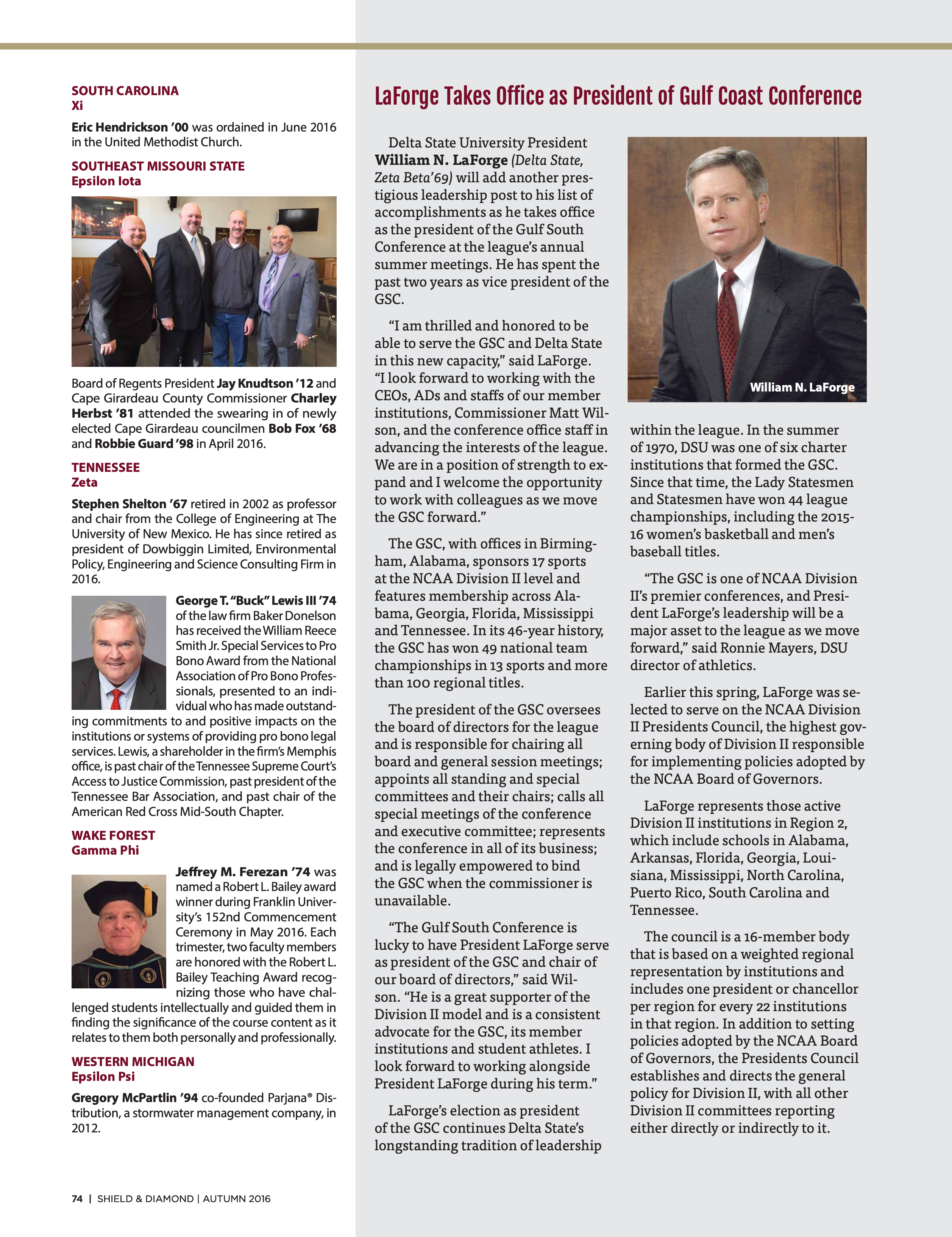 Alumni Notes, Continued, Autumn 2016